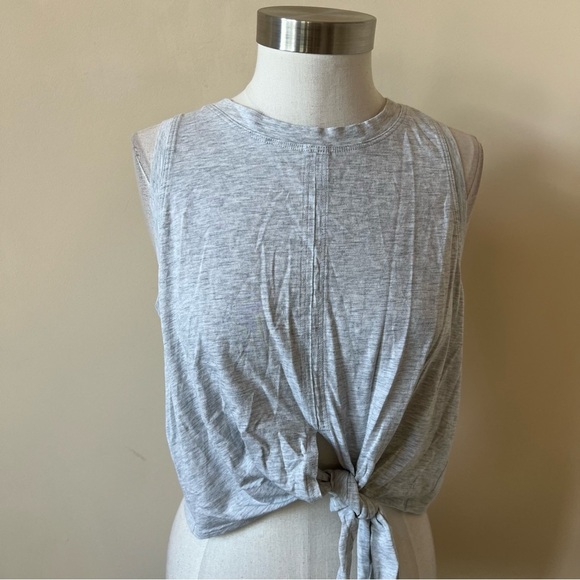 Lululemon Tie Front Tank Top/Heather Grey 26107 - Picture 3 of 6